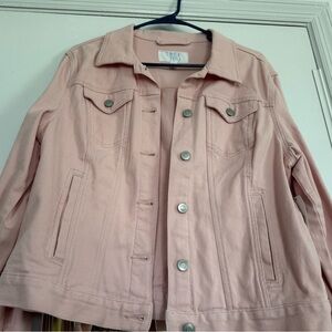 Time & Tru Pink Jean Jacket